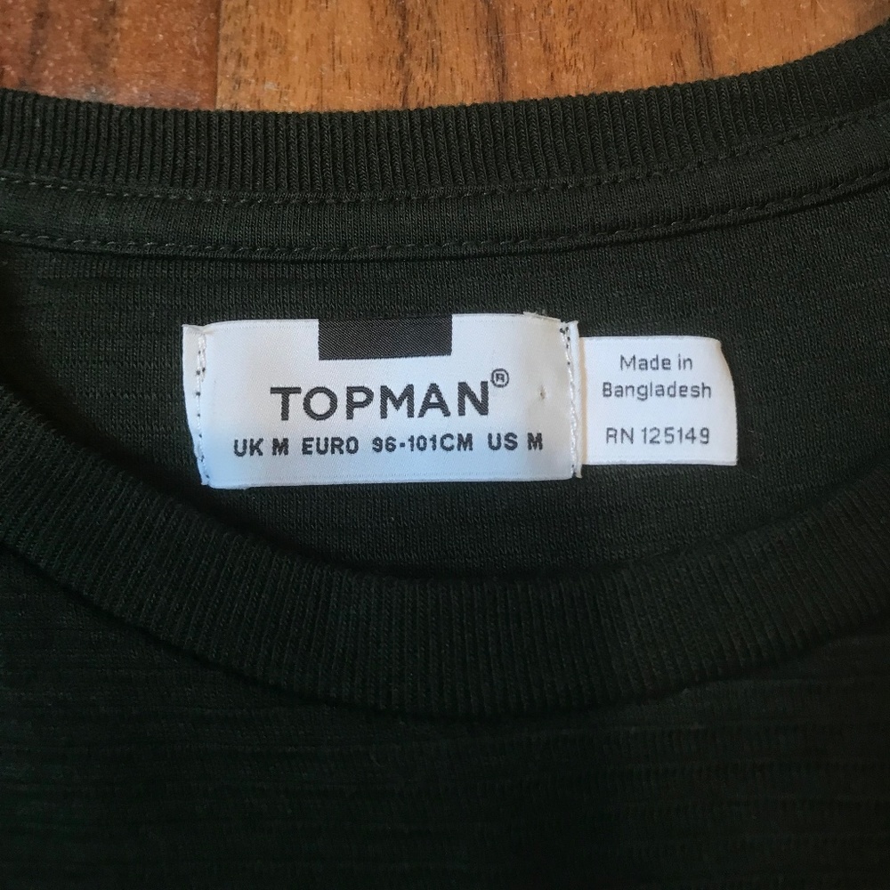 Topman Topshop Forest Green Short Sleeve Shirt